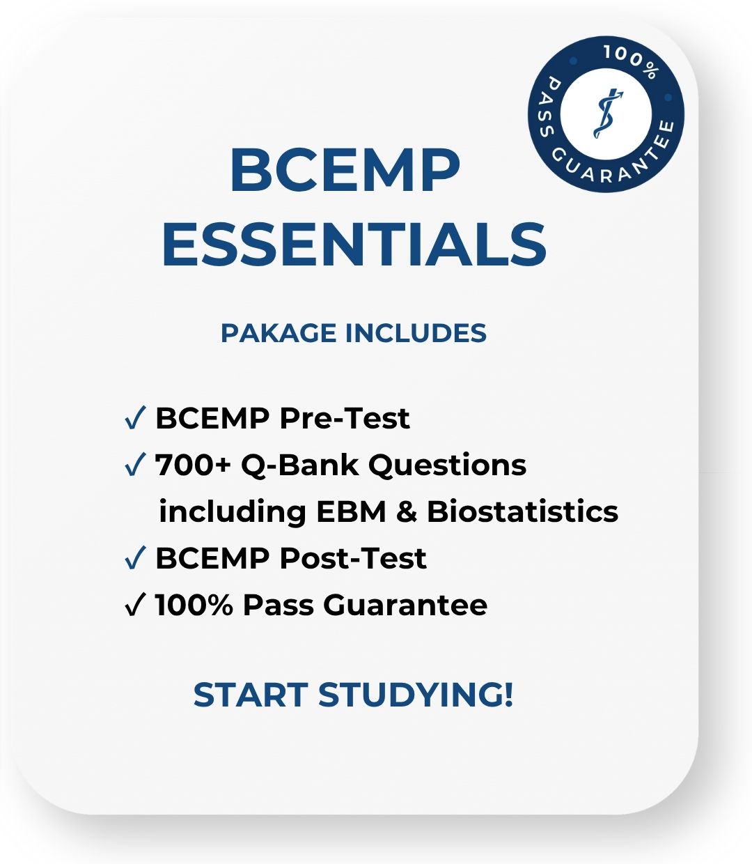 BCEMP Q-Bank Price Card BCPS Q-Bank Price Card