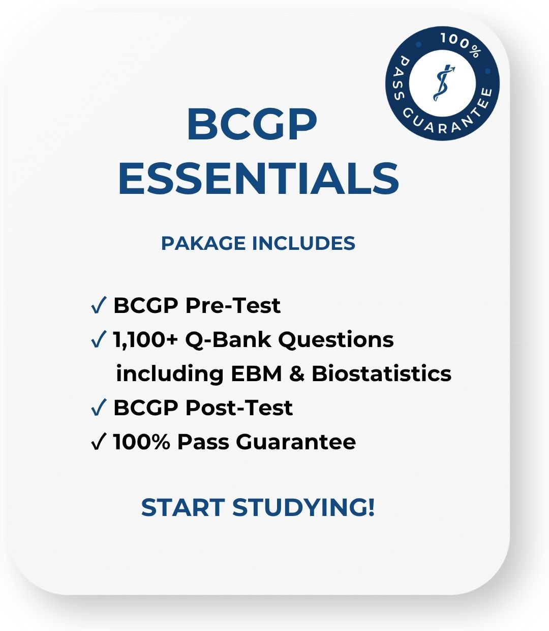 BCGP Q-Bank Price Card BCPS Q-Bank Price Card